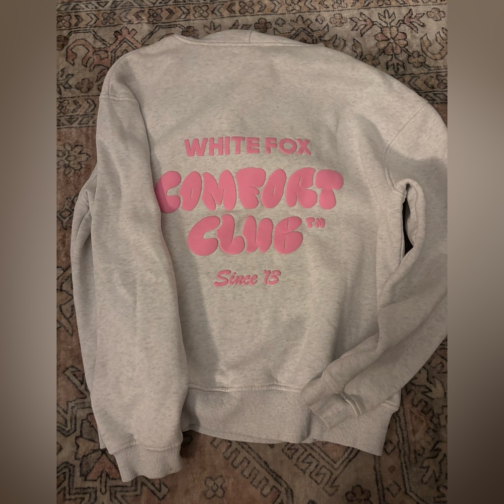 white fox hoodie